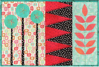 fabric quilt art collage