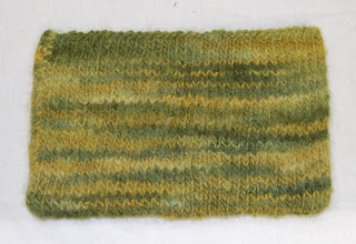 knit knitted felted pouch