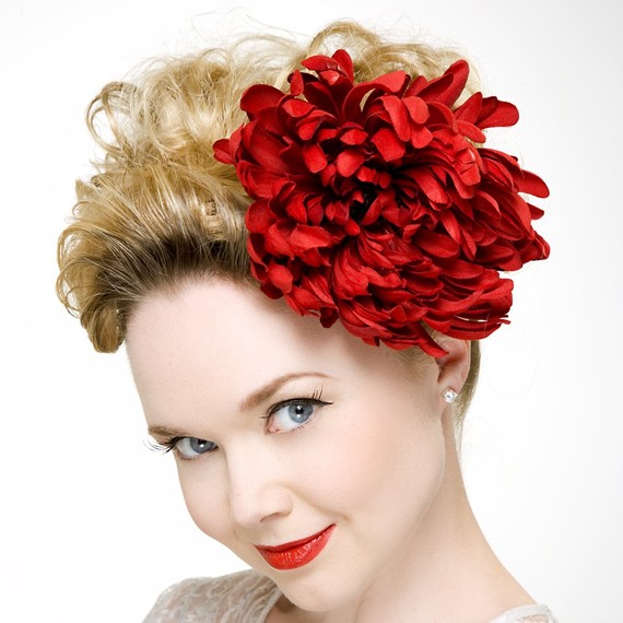 Geo Fascinator Headpiece Wedding Bridal Accessory