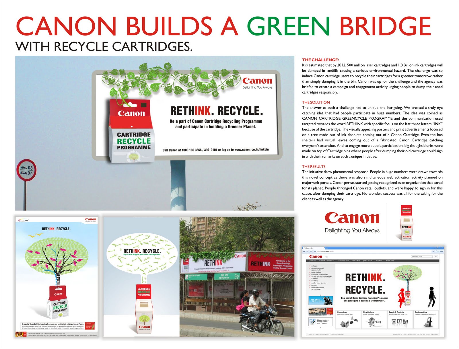 Long Live Ideas canon cartridge recycle programme