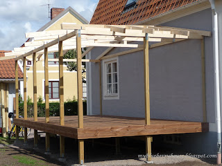 My blueberry house: altanbygge tak del 2