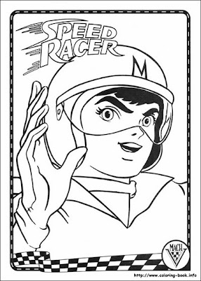 speed racer picture colouring page download free printable