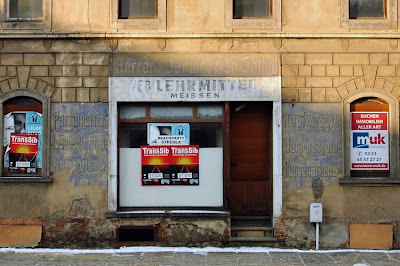 Germany Meissen hairdressing salon hairdresser ghost sign