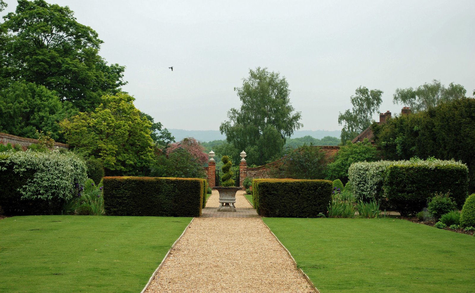 walled garden, dogmersfield park, hampshire