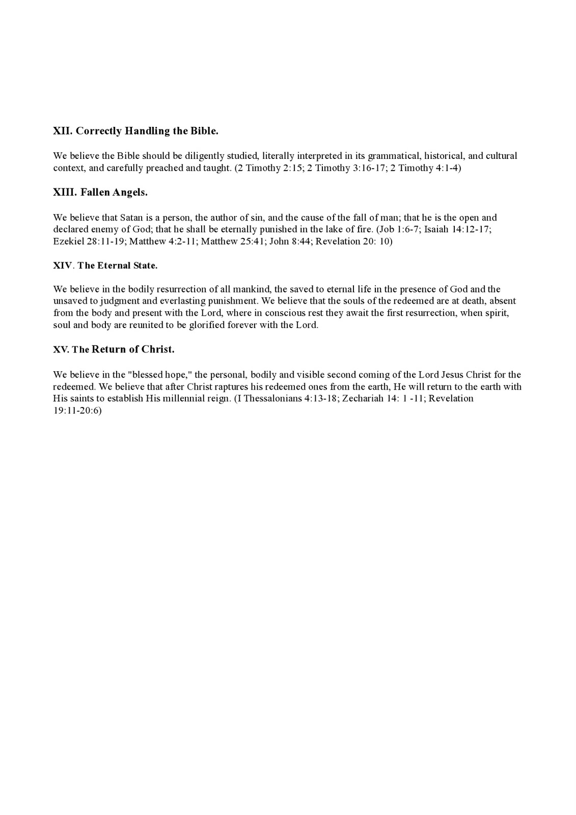 personal statement of faith baptist personal statement of faith baptist