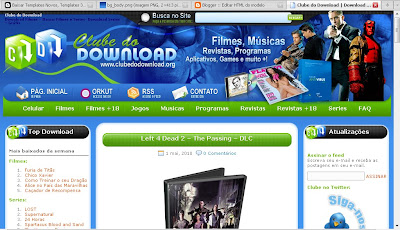 Template do Clube do Download gratis