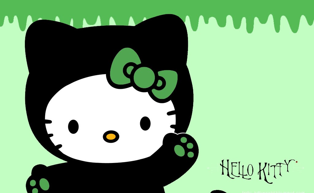 Hello Kitty World Hello KittyGreen Wallpeper