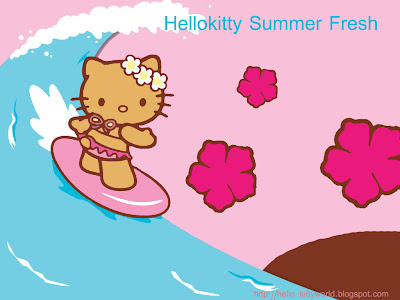 Hello Kitty Wallpaper Cute Hello Kitty Summer Fresh Wallpaper