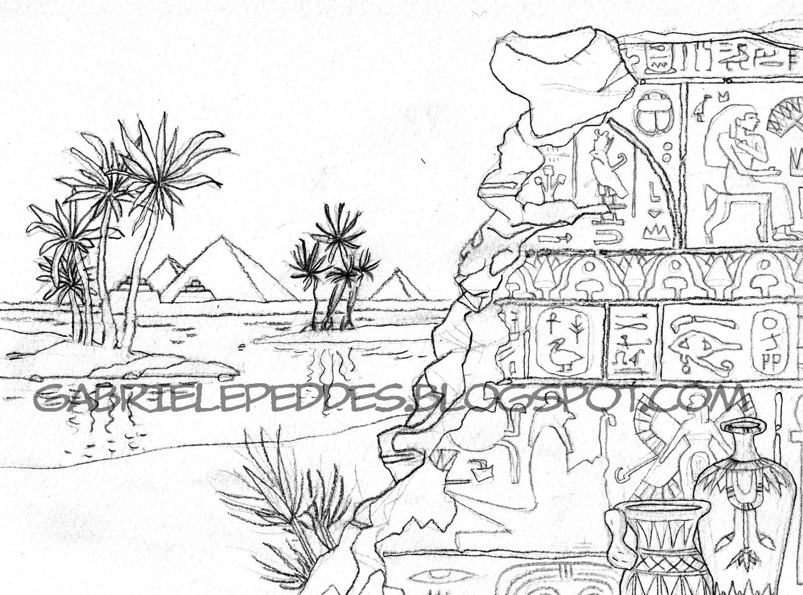 Disegni per bambini egiziani