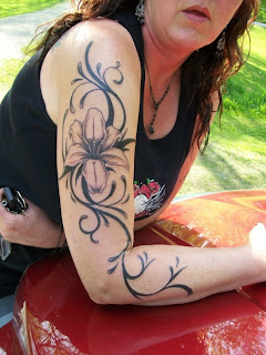 Tribal flower tattoos