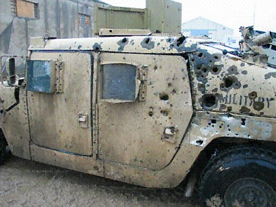 العبوات القمعية او ذات القمع النحاسي Humvee+efp1