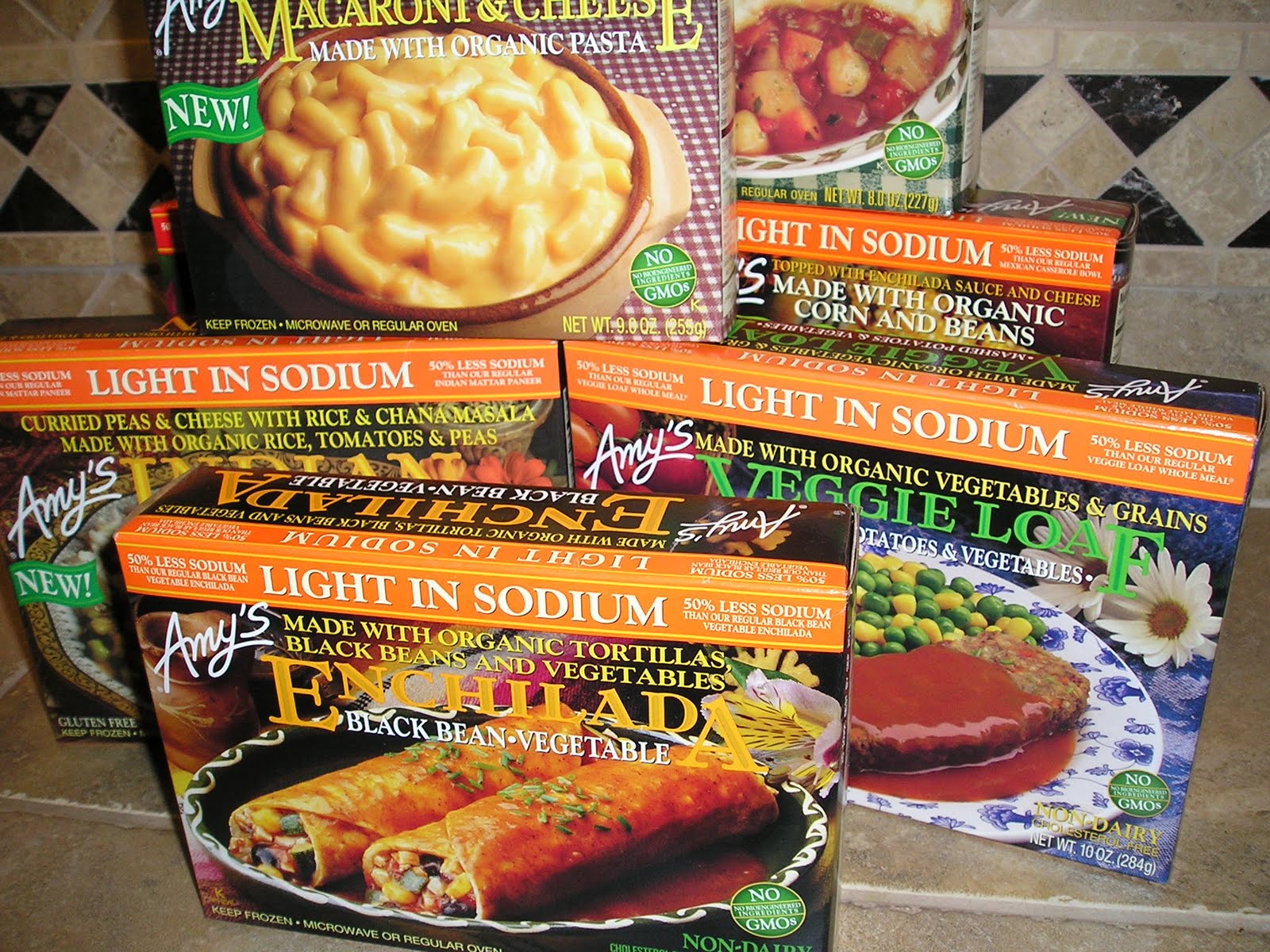 amy's low sodium frozen meals