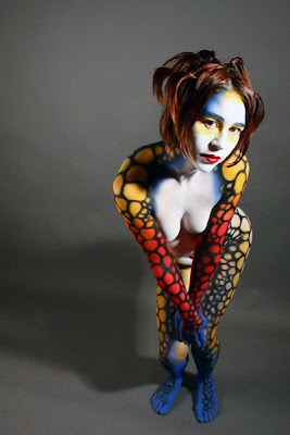 Body Art Painting With Abstract Design Gallery