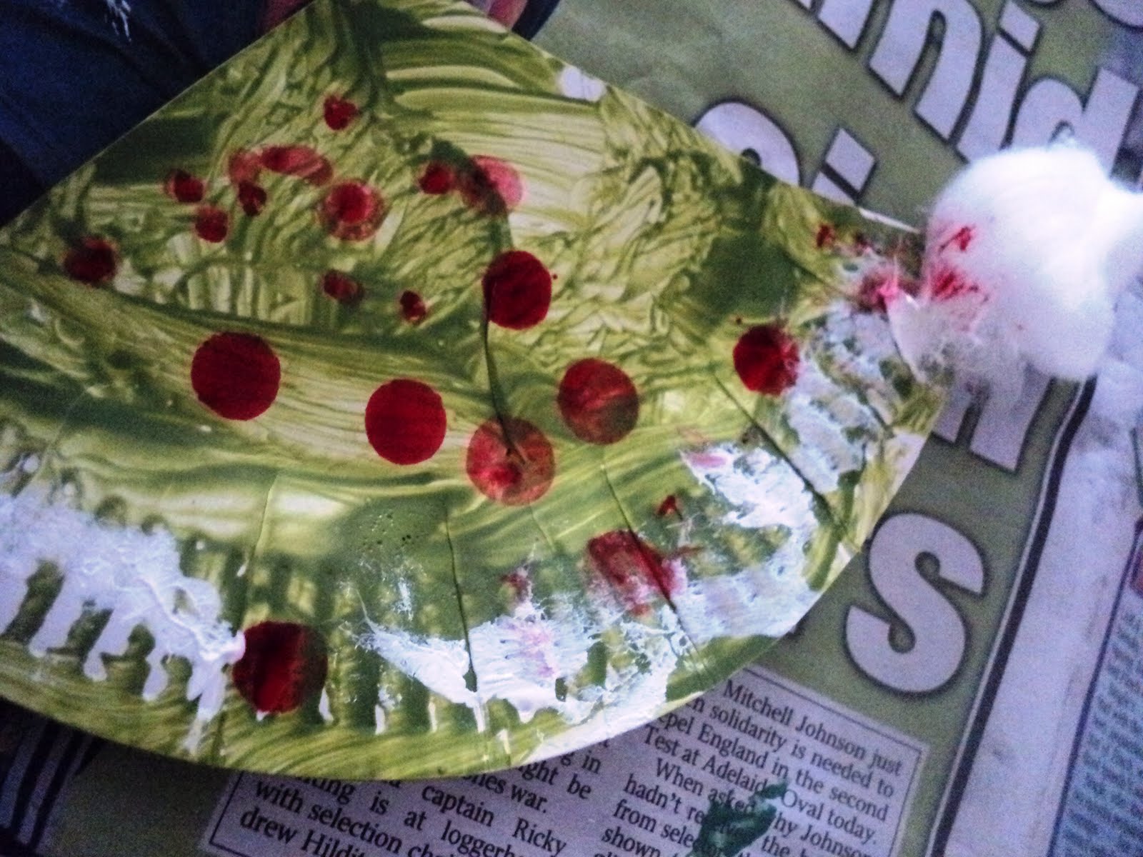 A Little Learning For Two Paper Plate Christmas Trees