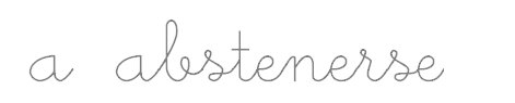 abstenerse