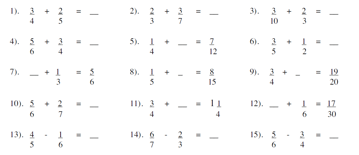 Do my fractions homework