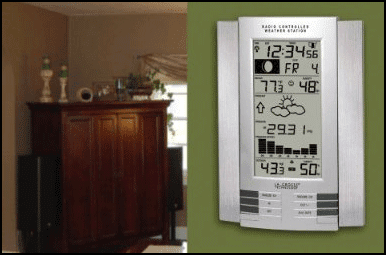 Atomic Clock with Weather Station Features
