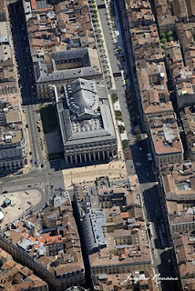 vue aerienne du Grand Théatre de Bordeaux