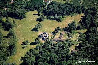 Vue aérienne château de Virelade