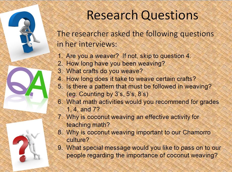 How to write an effective research question