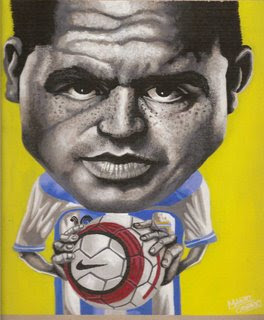 Caricaturas de futbolistas, técnicos y figuritas retro... Caricaturas de futbolistas, técnicos y figuritas retro...