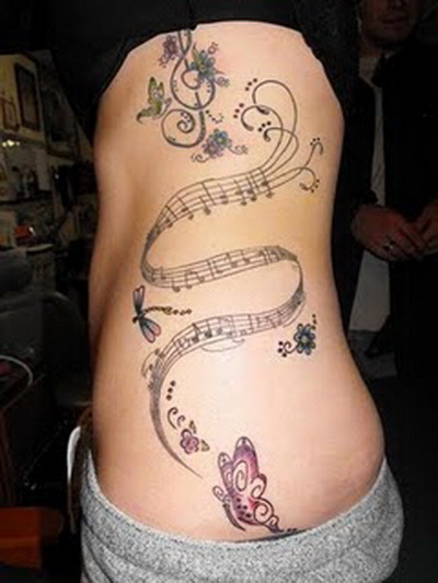 music notes tattoos