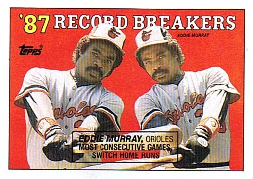 88 Topps Cards: #4 Eddie Murray Record Breaker