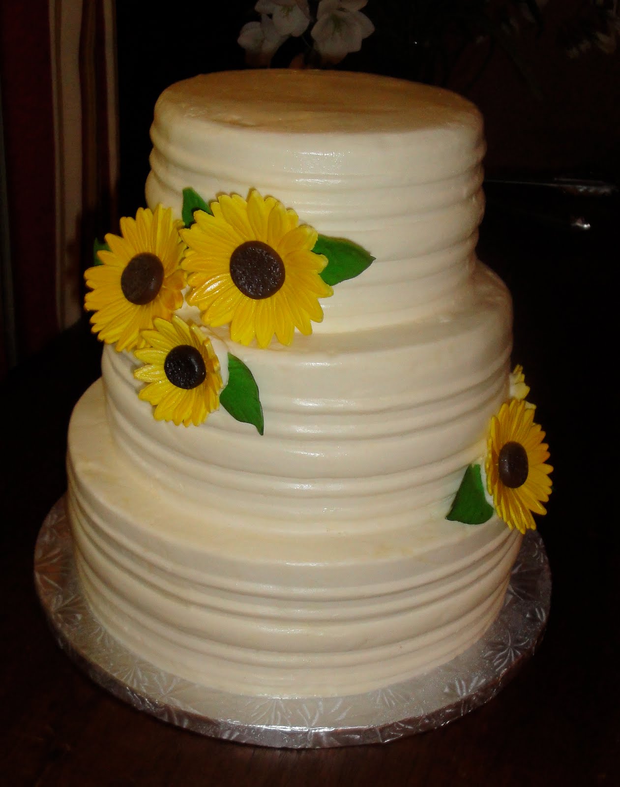 Amy Cakes Sunflowers — Wedding Shower Cake