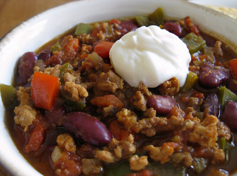 lillyella In the Kitchen Slow Cooker Tex Mex Chili and Whole Wheat Cornbread