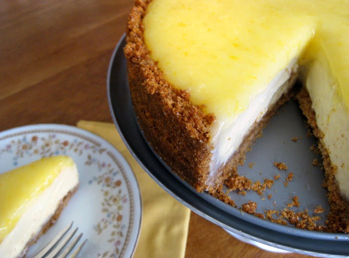 lillyella In the Kitchen Glazed Lemon Cheesecake