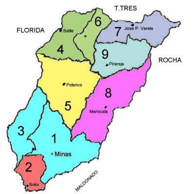 L  mites las Secciones Judiciales del Uruguay  LAVALLEJA