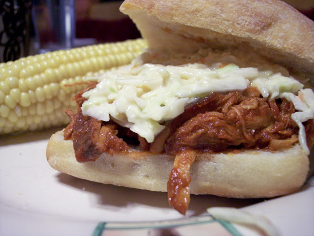 Crockpot BBQ Pulled Chicken Sandwiches | The Recipe Box at Windy Poplars