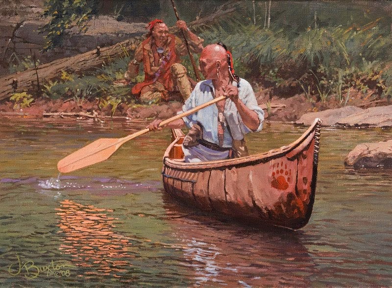 Native american canoe paddle Plan for boat