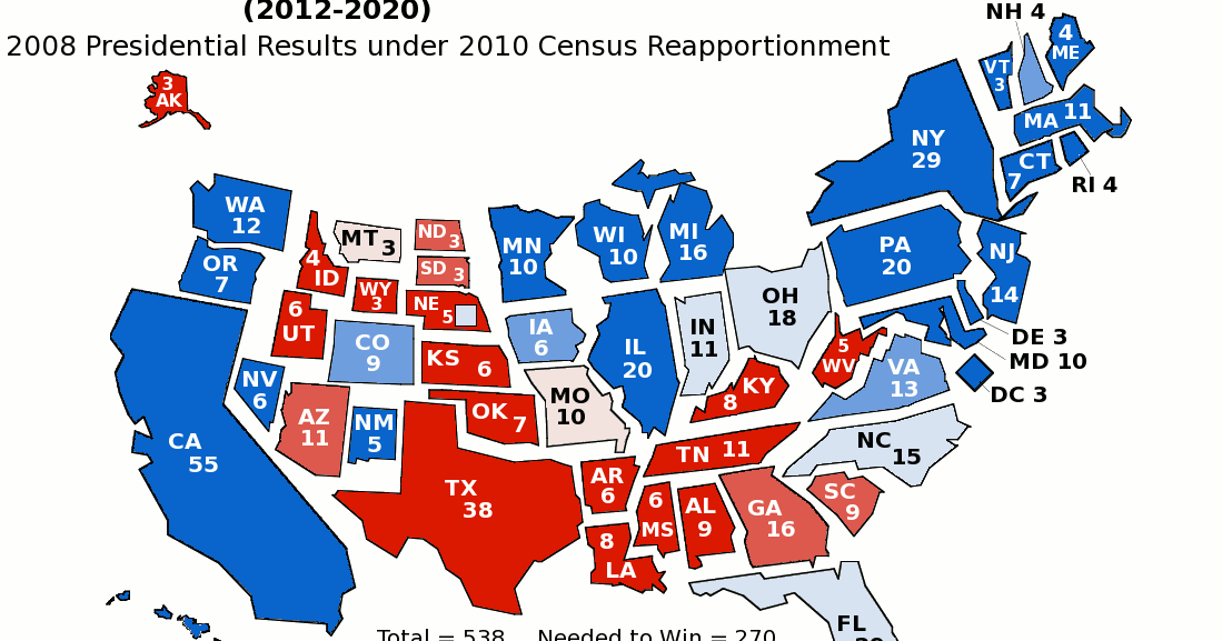 Frontloading HQ: A View of the 2008 Presidential Election Results Through  the Lens of the Electoral College Spectrum