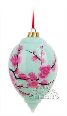 Santa ceramic claus reindeer christmas glitter choose Chinoiserie Chic: Chinoiserie Christmas Ornaments