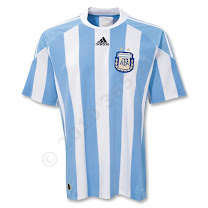 Argentina Home World Cup 2010 Jersey