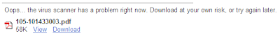 Google Antivirus Down