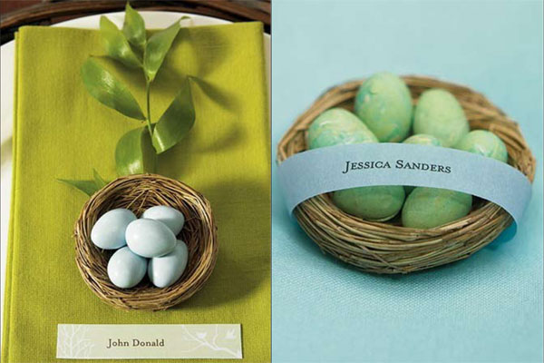 Bird Nest Favours are perfect to add an extra details to your wedding tables