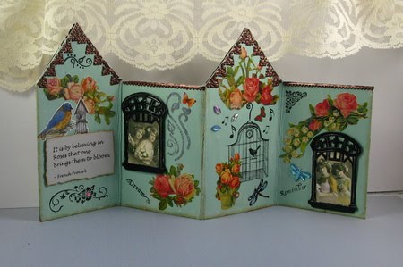 Inside - House fold up card