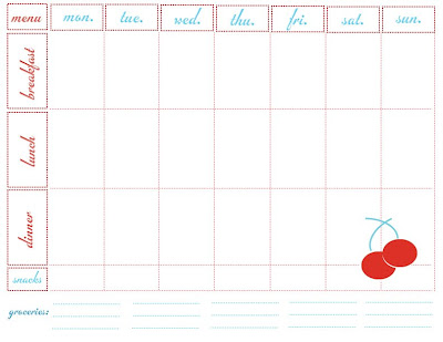 menu planner template. Need a weekly menu planner?