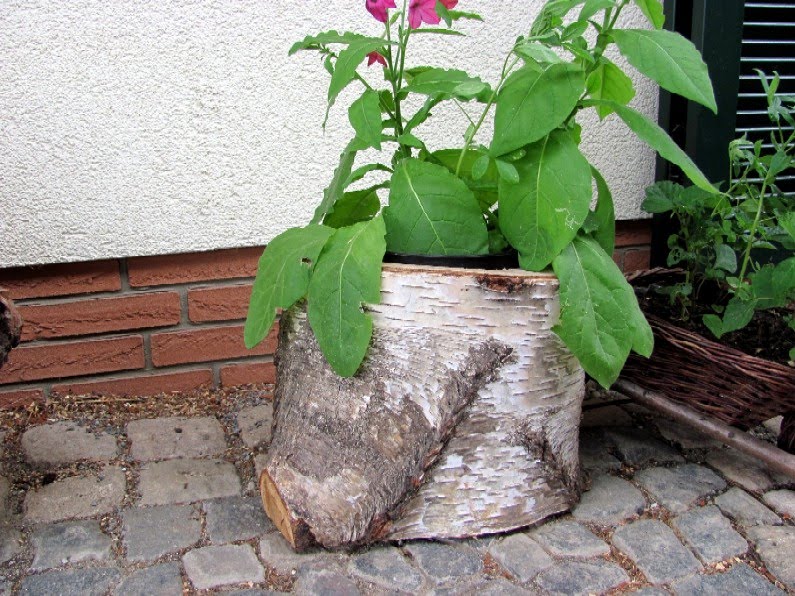 Garten Anders Selbst Gebaute Blumenubertopfe Fur Den Garten