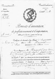 Brevet d"invention déposé à Nanteuil en 1842