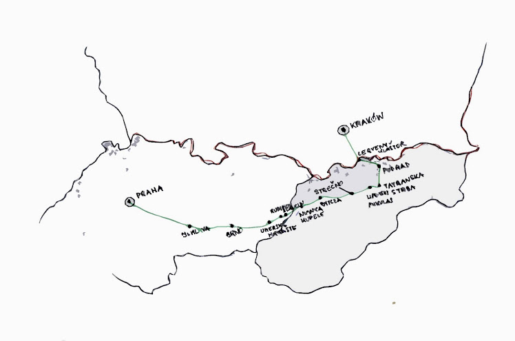 trasa z Krakowa do Prahi