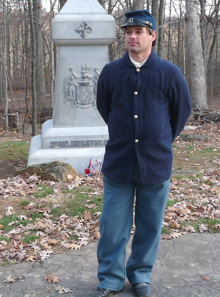 BILL STANDING BY THE 2ND MARYLAND MONUMENT