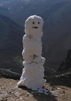 a snowman