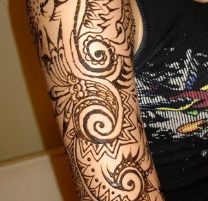 upper arm Mehndi patterns bridal