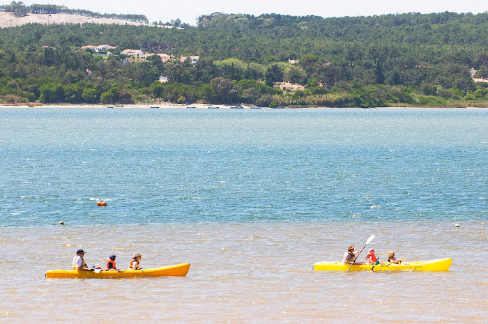 canoeing at the lagoon