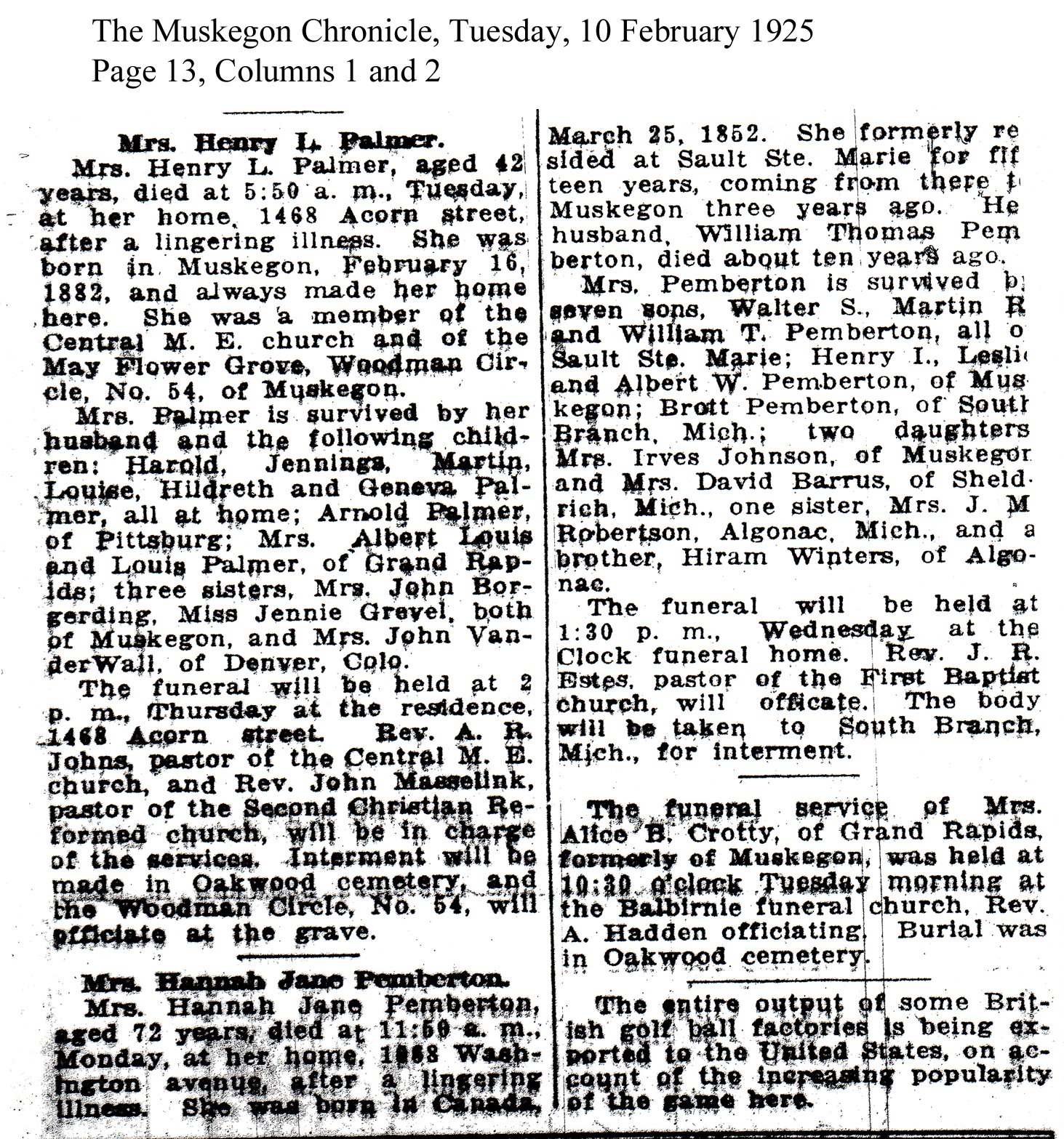 [Pemberton,+Hannah+Jane+obit+The+Muskegon+Chronicle+10+Feb+1925.jpg]