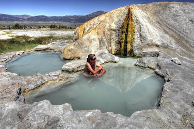 Air Panas Bridgeport Travertine Hot Springs, California, AS