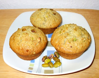 Muffins ai pistacchi e cioccolato bianco